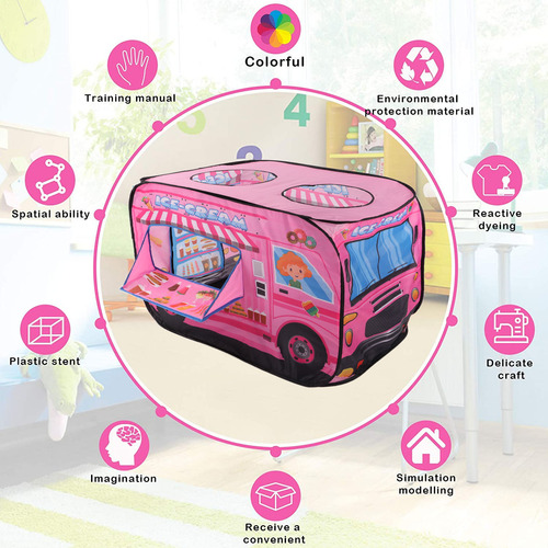 Casa De Juegos Up Kids Play Tent, Camión De Helados, Para In