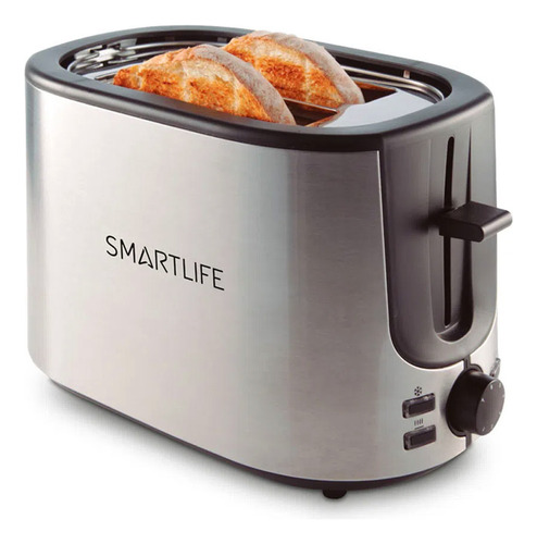 Tostadora Electrica Inoxidable Smartlife 1000w Sl-to1701