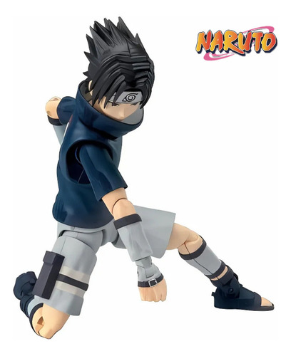 Boneco Naruto Sasuke Articulado Bandai 12cm F0136-4a Fun