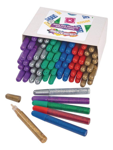 Colorations Glitter Gloo Pens 6 12 Cada Uno Juego 72 Ideal