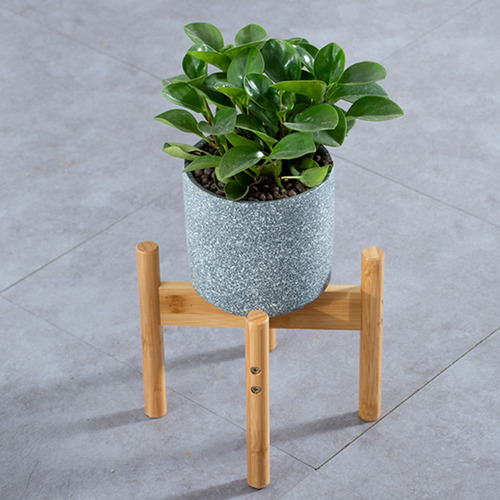 Imagen 8 de 9 de Estante De Madera De Bambú Para Plantas.