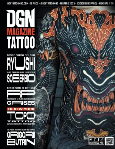 Libro: Dgn Tattoo Magazine #151 Interview Ryushi Tattoo - Ov