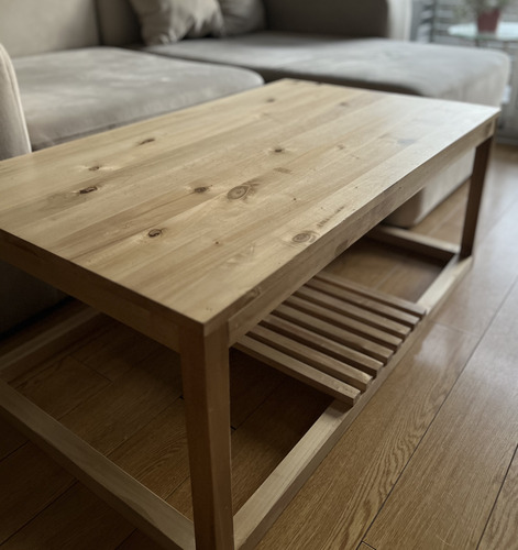 Mesa Ratona De Madera De Álamo Marrón Claro