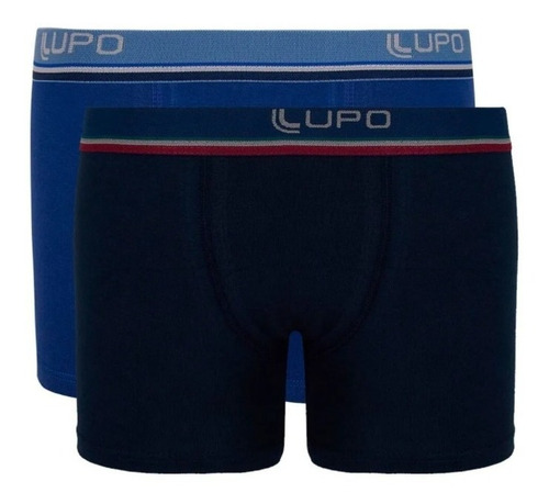 Imagem 2 de 3 de Kit Com 2 Cuecas Boxer Infantil Algodão Lupo Ref 141 C/ Nf