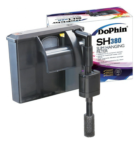 Filtro De Cascada Dophin Sh 380 Para Acuario De 80 Lt