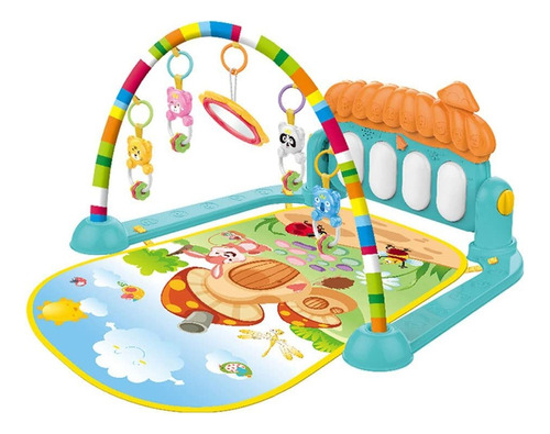 Baby Gym Con Piano,baby Piano Play Mat Para Bebés Con Música