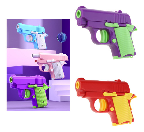 (o) Minijuguete Fidgets Guns Con Impresión 3d Zanahoria Guns
