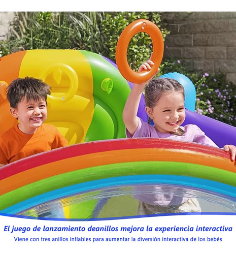 Trampolín Inflable De Castillo Para Niños Con Bomba Inflable Azul