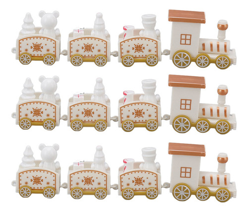 Juego De 3 Juegos De Accesorios Navideños For Trenes Pequeñ