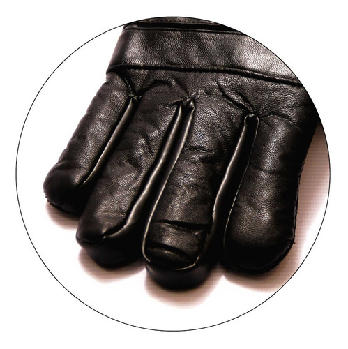 Imagen 6 de 10 de Guante Moto De Invierno Antideslizante Forrado En Corderito