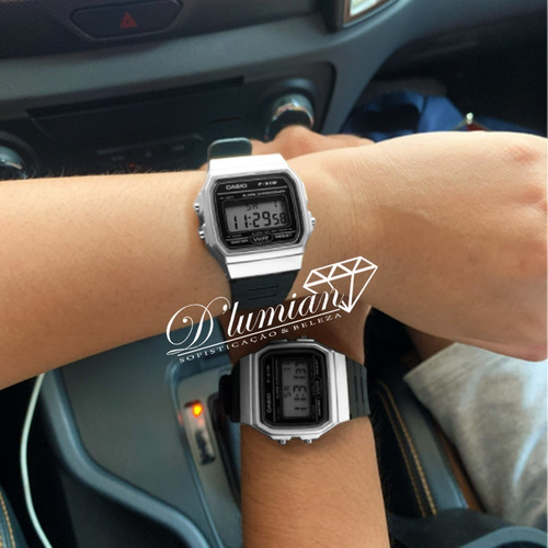 Imagem 2 de 8 de Relógio Casio Masculino F-91wm-7adf Pulseira Borracha