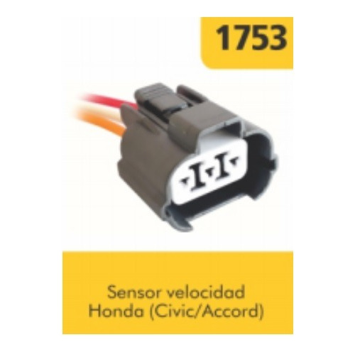 Ficha Oro 3 Vias P/ Sensor De Velocidad Honda Civic Accord