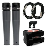 Comprar 2 Microfones Dinâmicos Renius-7 Com Cabo Xlr-xlr