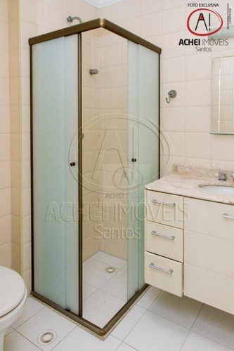 Cobertura Com Vista Para O Mar, Na Avenida Da Praia, Com 2 Dormitórios (1 Suíte) E 2 Vagas, À Venda, 160 M², Por R$ 1.018.000 - Pompeia - Santos/sp - Co0108