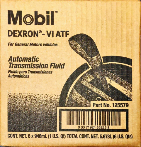 Aceite Mobil Transmisión Automática Dexron-vl Atf (10 Qt)