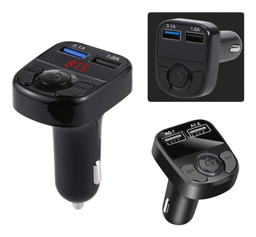Transmisor Fm Para Carro Bluetooth Control Radio Portatil 