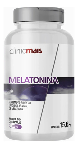 Melatonina Pura 210mcg 30 Cápsulas - Clinicmais
