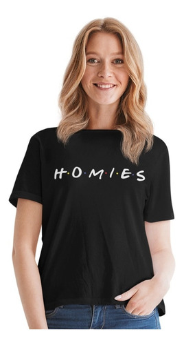 Playera Básica Homies Friends Amigos Moda Casual