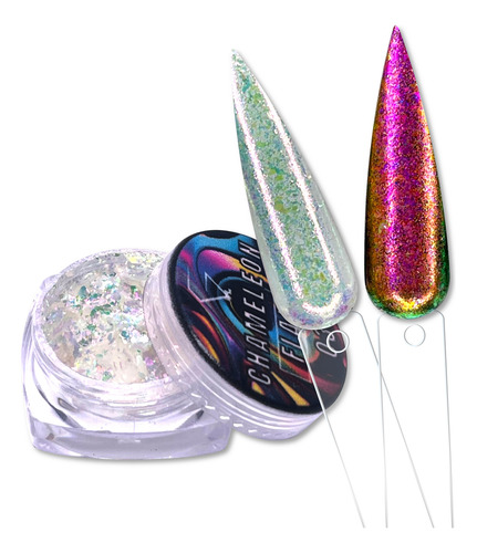 Efecto Camaleon Flake Uñas Color No. 03