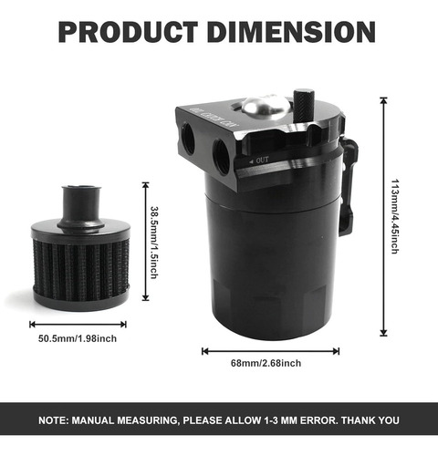 Xd 300ml Universal Tanque Recuperador Lata De Aceite Con