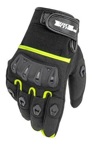 Guantes Punto Extremo Fighter Negro/ Amarillo Rider One