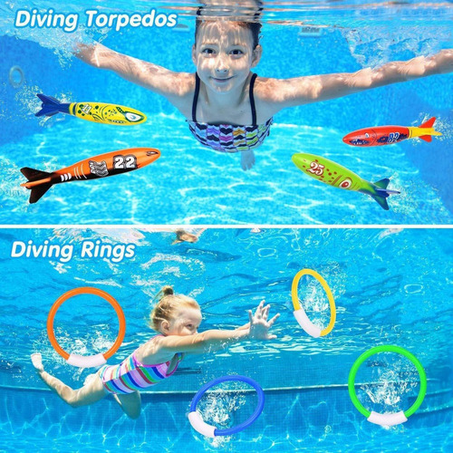 Kit De Juguete De Buceo De La Piscina 22pcs