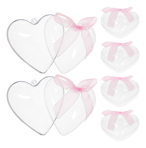 Caja De Regalo Transparente Con Forma De Corazón Para Carame