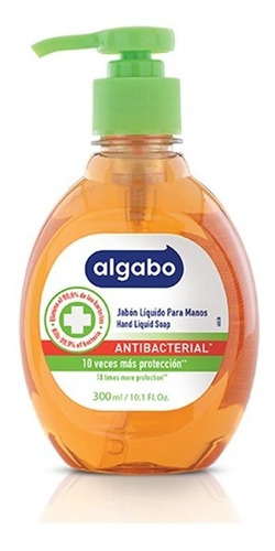 Jabon Liquido Antibacterial Dosificador 300cc Algabo (7188)