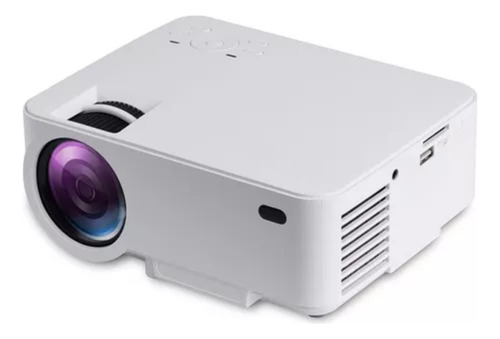 Mini Projetor Portátil L-12 T5 Data Show Retro Led Hd 1080p Cor Branco 127/220v