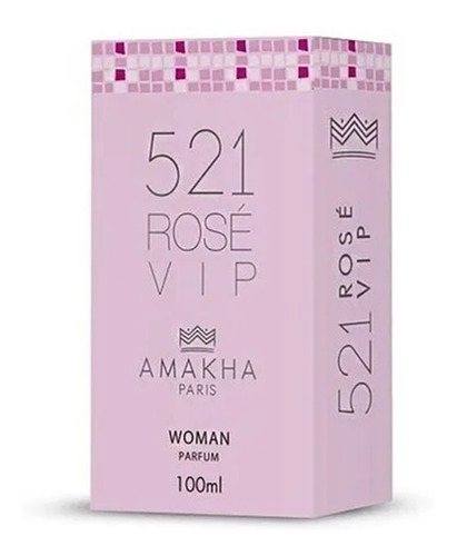 Perfume de mujer Amakha Paris 521 Vip Rose, 100 ml