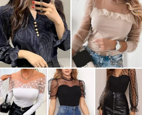Blusones de online gasa