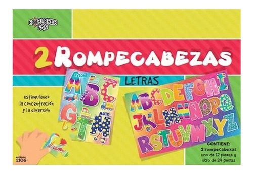 2 Puzzle Rompecabezas Letras Abecedario Caja Explorer Fan