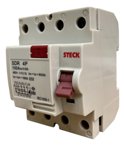 Disjuntor Diferencial Sdr100a Steck