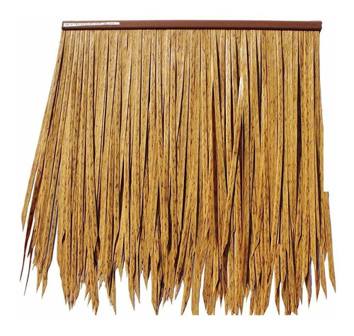 Fake Grass Tile Reed Palm Thatch Roll Simulation Pe Size