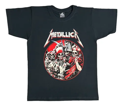 comprar Franelas Estampadas  Rock Metallica Unisex  Algodón