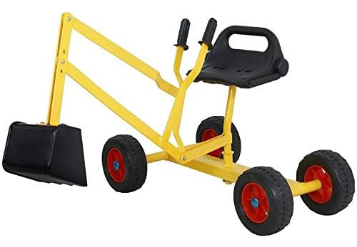 Mtb 4-wheel Metal Kid Ride-on Working Crane Juego De Arena C