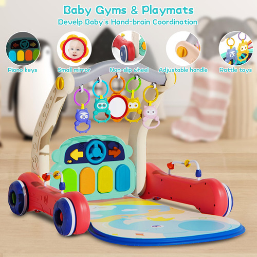 Colchoneta De Juego Para Bebés Pakoo Baby Gym Con Andador Y