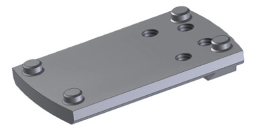 Placa Para Miras Red Dot Para Tpr - Huella Shield / Rmsc