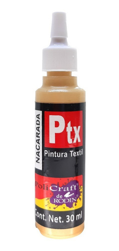 Pintura Textil Policraft Ptx Nacarada 30 Ml, Pieza Color Ocre 703