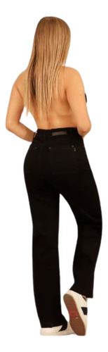Jeans Palazzo Full Elasticado Tiro Alto