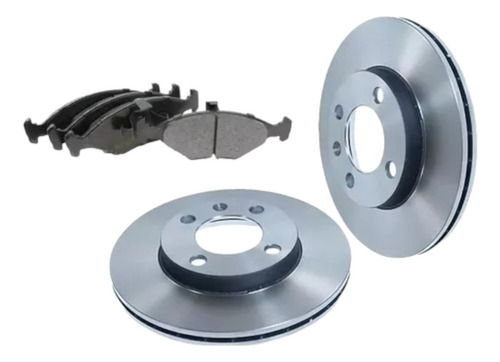 Kit Discos Freno + Pastillas Para Duster Oroch 2.0 - Cvm12