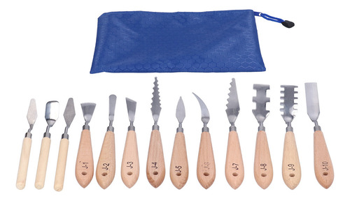 P Espátula Paleta Cuchillo 13pcs Pintura Al Óleo De Forma