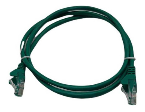 Patch Cord Cat5 1.0mt 26awg Crimpado (verde)- Kit 100un