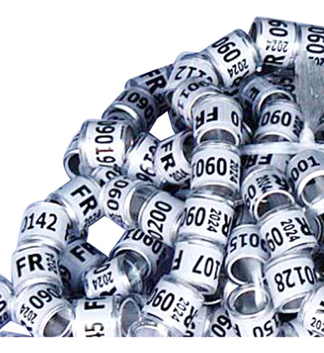 100 Piezas 2024 Anillo De Paloma Anillos De Pata De Blanco