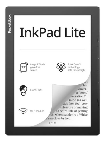 Pocketbook Inkpad Lite, Lector De Libros Electrónicos, Gris