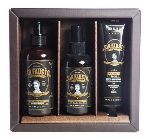 Imagen 7 de 9 de Sir Fausto Kit Magistral Anti Caida Shampoo + Tonico + Gel