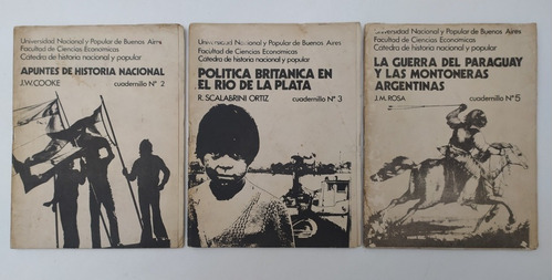 Scalabrini Ortiz Cooke J. M. Rosa Lote 3 Revistas Uba 1973