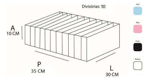 Organizador De Rasteirinhas Transp. 10 Nichos 817 Vb Home
