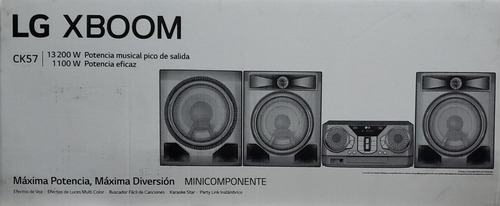 Mini Componente LG Ck57 Com Woofer E Iluminación Nuevo!!!
