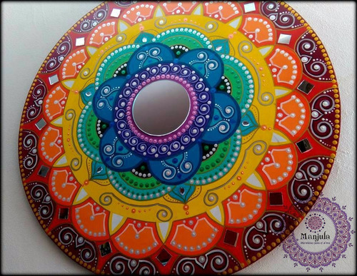 Cuadros De Mandalas Decorativos Pintados A Mano - Manjula